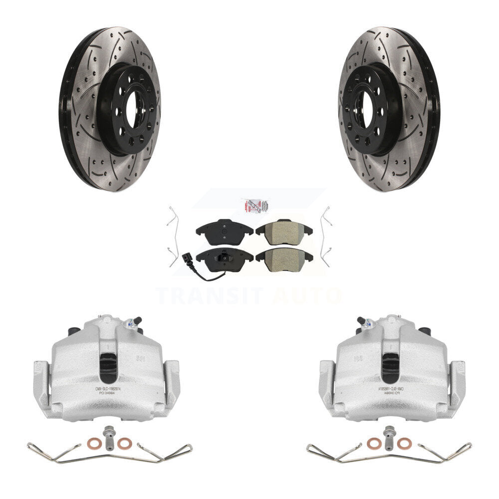 Transit Auto KCD-100056N Disc Brake Kit for 2006-2019 Volkswagen Beetle, Volkswagen Jetta, Volkswagen Golf & more - Front product image