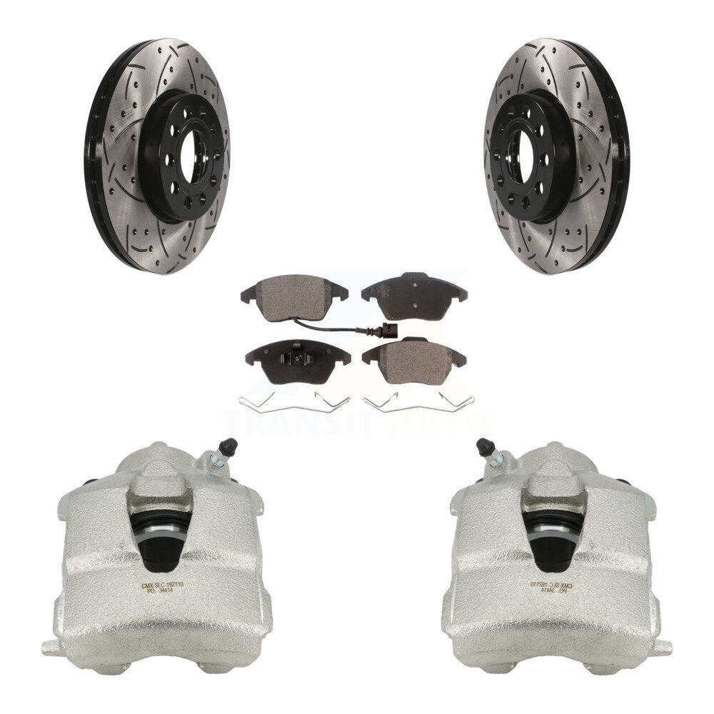 Transit Auto KCD-100057T Disc Brake Kit for 2005-2015 Volkswagen Jetta - Front product image