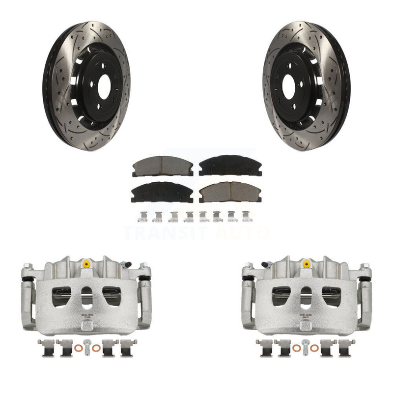 Transit Auto KCD-100058C Disc Brake Kit for 2013-2019 Ford Taurus, Ford Explorer, Ford Special Service Police Sedan & more - Front product image