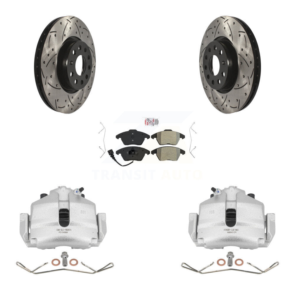 Transit Auto KCD-100058N Disc Brake Kit for 2006-2019 Volkswagen Beetle, Volkswagen Jetta, Audi A3 & more - Front product image