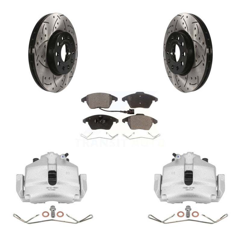 Transit Auto KCD-100058P Disc Brake Kit for 2006-2019 Volkswagen Beetle, Volkswagen Jetta, Volkswagen Golf & more - Front product image