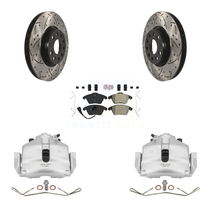 Transit Auto KCD-100059N Disc Brake Kit for 2006-2019 Volkswagen Beetle, Volkswagen Jetta, Audi A3 & more - Front product image