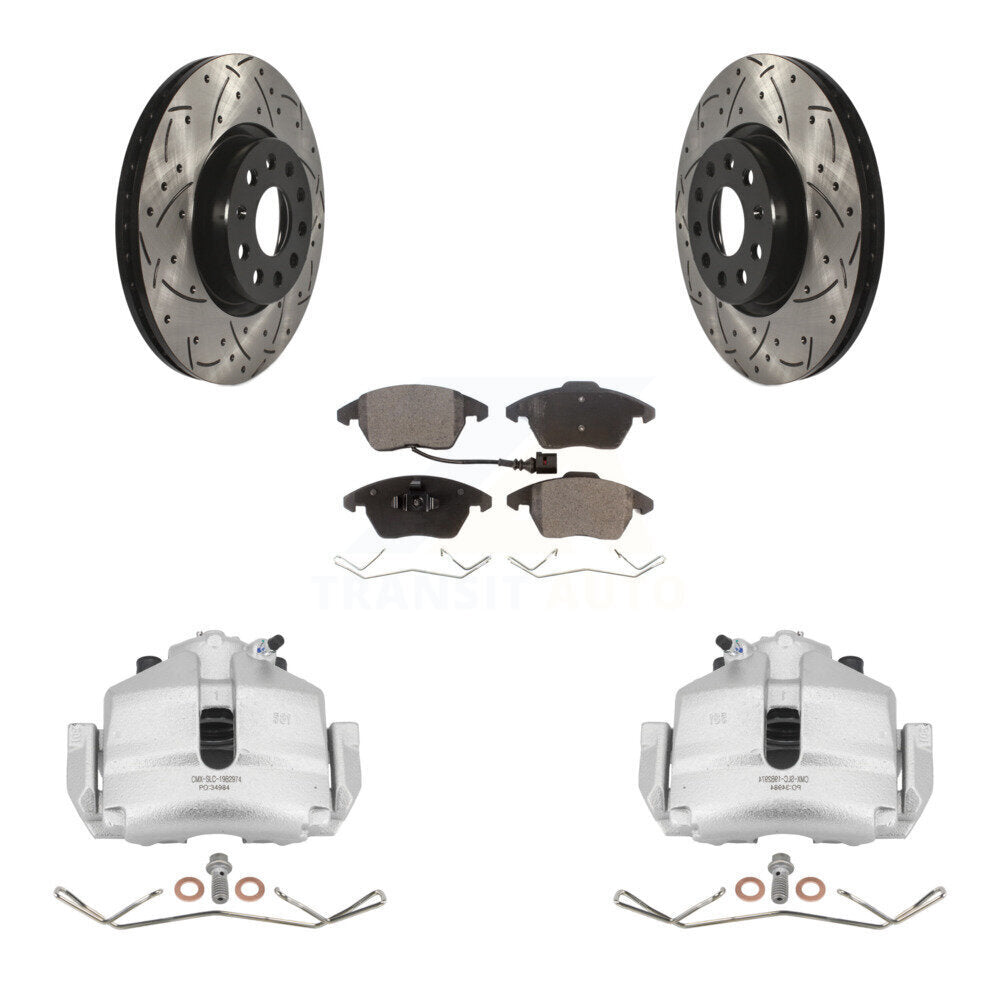 Transit Auto KCD-100061P Disc Brake Kit for 2006-2019 Volkswagen Beetle, Volkswagen Jetta, Audi A3 & more - Front product image