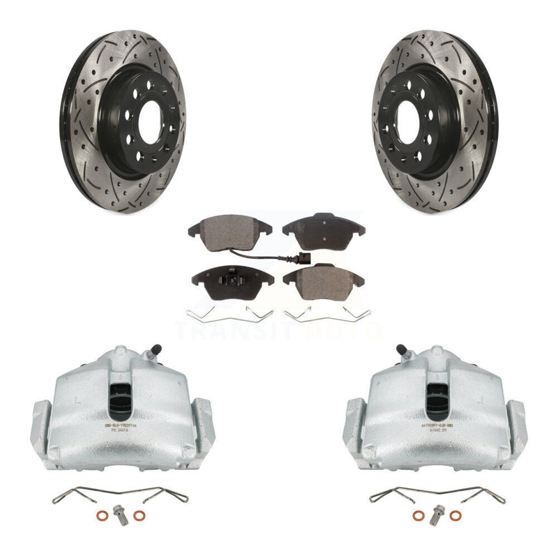 Transit Auto KCD-100062P Disc Brake Kit for 2011-2013 Volkswagen GTI, Audi A3 Quattro - Front product image