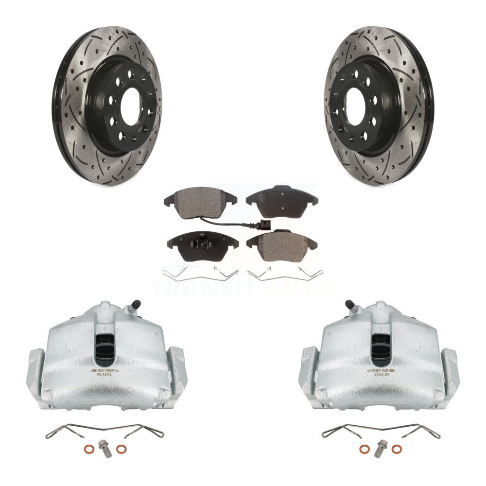 Transit Auto KCD-100062T Disc Brake Kit for 2011-2013 Volkswagen GTI, Audi A3 Quattro - Front product image