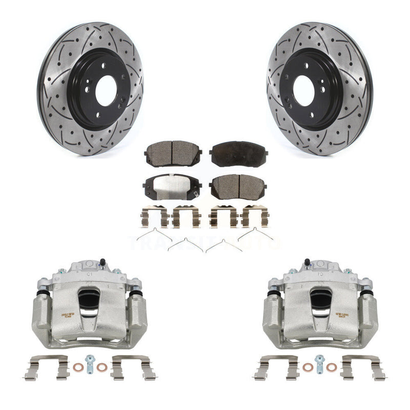 Transit Auto KCD-100066P Disc Brake Kit for 2016-2022 Kia Optima, Hyundai Kona Electric, Kia Niro EV & more - Front product image