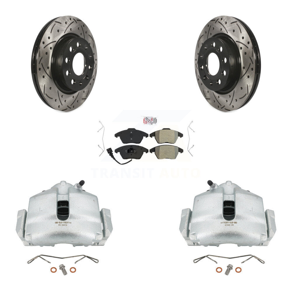 Transit Auto KCD-100067N Disc Brake Kit for 2011-2013 Volkswagen GTI, Audi A3 Quattro - Front product image