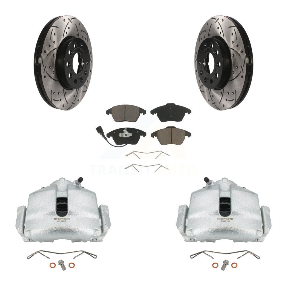 Transit Auto KCD-100068C Disc Brake Kit for 2006-2016 Volkswagen Jetta, Volkswagen Beetle, Volkswagen Golf & more - Front product image