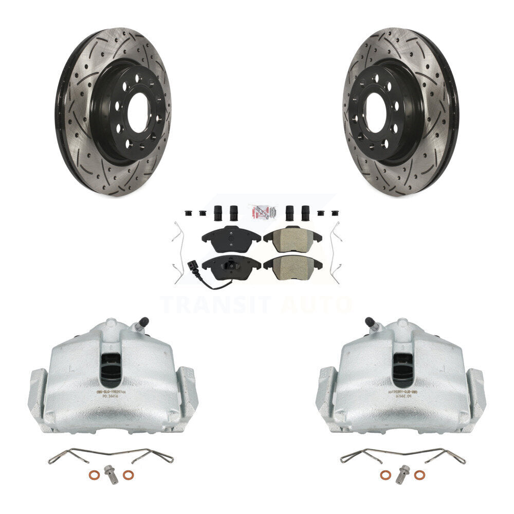 Transit Auto KCD-100068N Disc Brake Kit for 2011-2013 Volkswagen GTI, Audi A3 Quattro - Front product image
