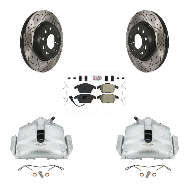 Transit Auto KCD-100068N Disc Brake Kit for 2011-2013 Volkswagen GTI, Audi A3 Quattro - Front product image