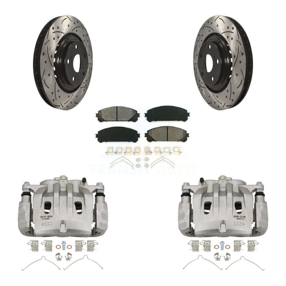 Transit Auto KCD-100068S Disc Brake Kit for 2008-2021 Lexus NX300, Lexus NX200t, Lexus NX300h & more - Front product image