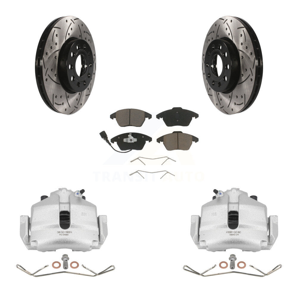 Transit Auto KCD-100070C Disc Brake Kit for 2006-2019 Volkswagen Beetle, Volkswagen Jetta, Volkswagen Golf & more - Front product image