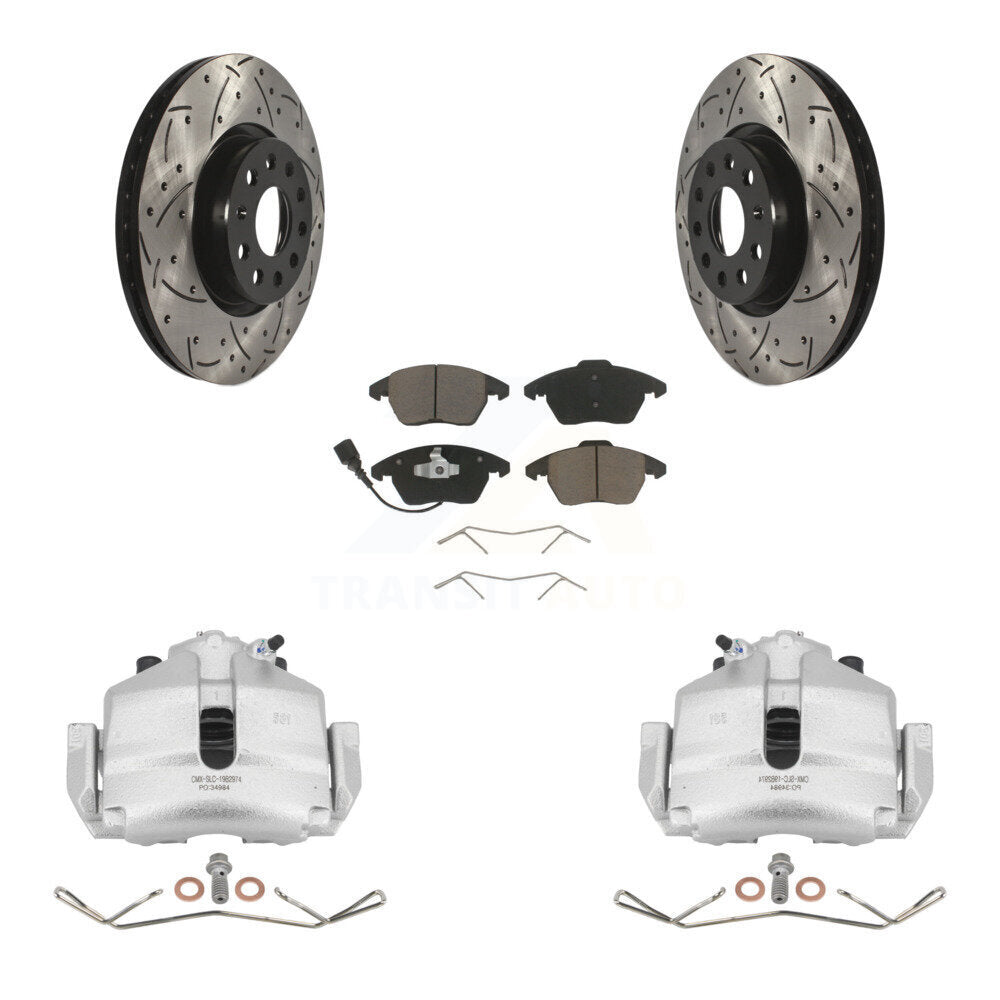 Transit Auto KCD-100071C Disc Brake Kit for 2006-2019 Volkswagen Beetle, Volkswagen Jetta, Audi A3 & more - Front product image