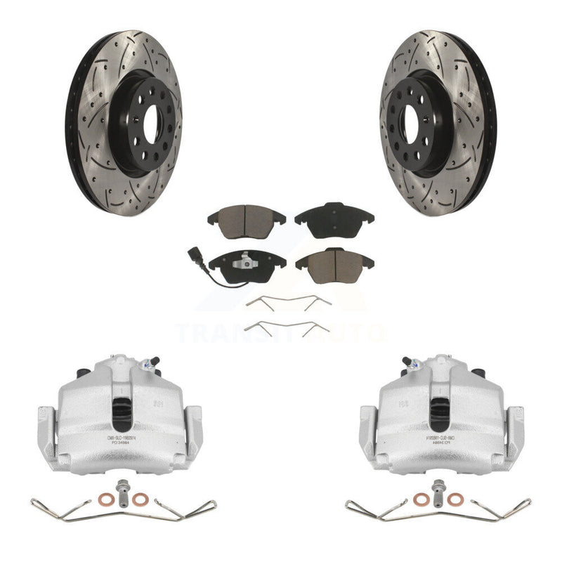 Transit Auto KCD-100071C Disc Brake Kit for 2006-2019 Volkswagen Beetle, Volkswagen Jetta, Audi A3 & more - Front product image