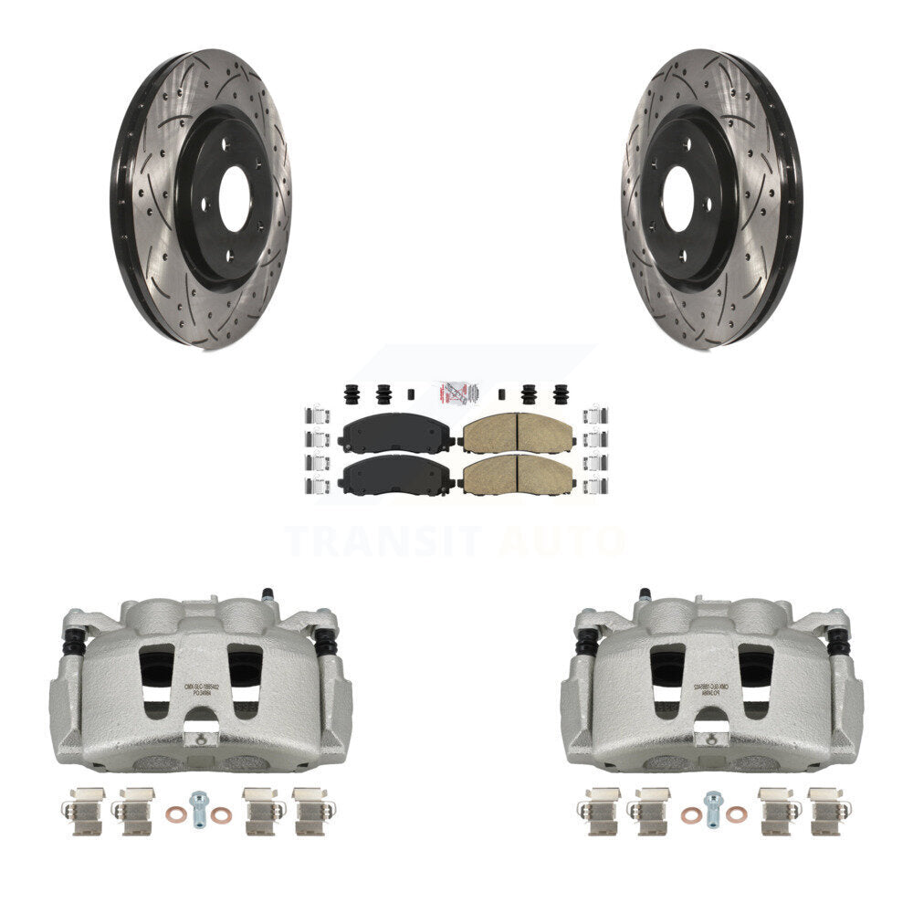 Transit Auto KCD-100072N Disc Brake Kit for 2017-2024 Chrysler Grand Caravan, Chrysler Pacifica, Chrysler Voyager & more - Front product image