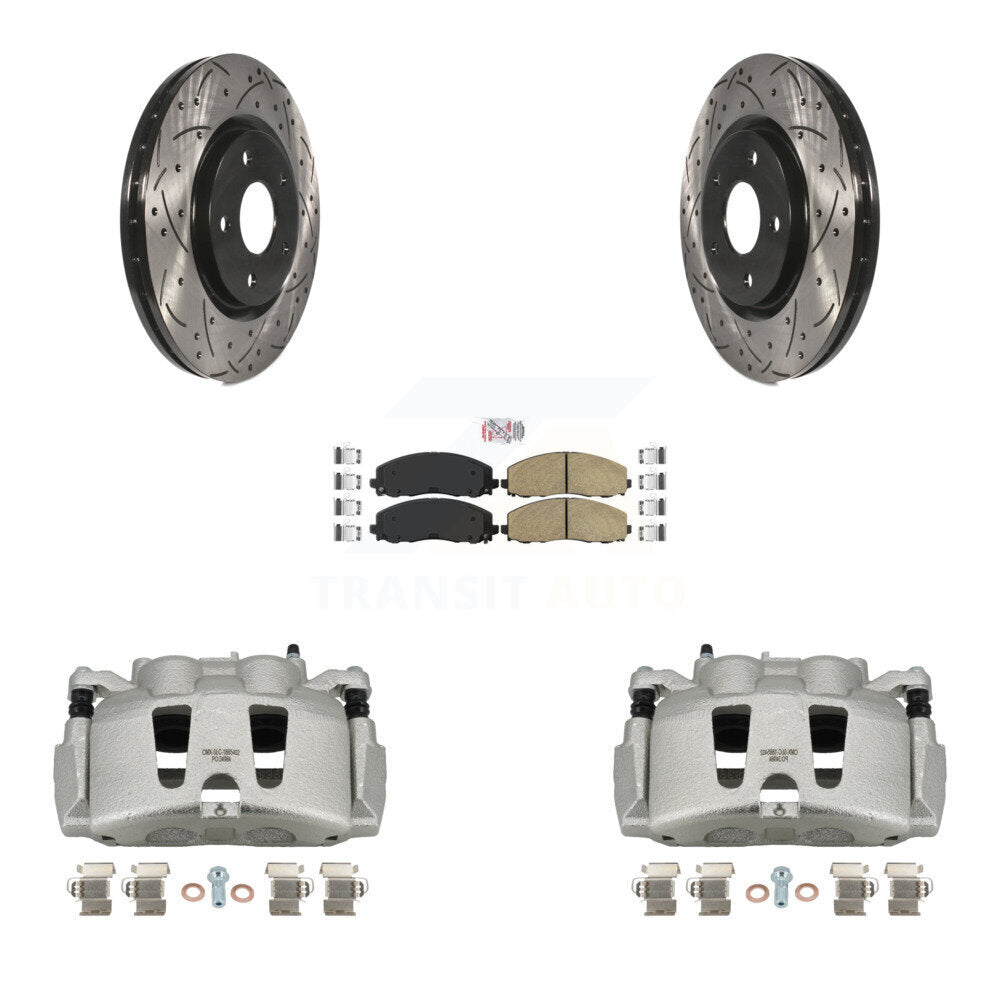 Transit Auto KCD-100073N Disc Brake Kit for 2017-2024 Chrysler Grand Caravan, Chrysler Pacifica, Chrysler Voyager & more - Front product image