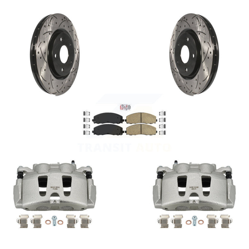 Transit Auto KCD-100073N Disc Brake Kit for 2017-2024 Chrysler Grand Caravan, Chrysler Pacifica, Chrysler Voyager & more - Front product image