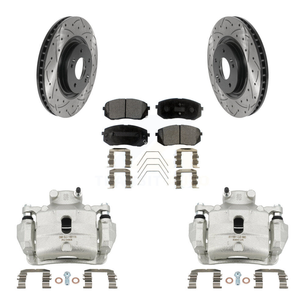 Transit Auto KCD-100073T Disc Brake Kit for 2016-2020 Kia Optima, Hyundai Sonata - Front product image
