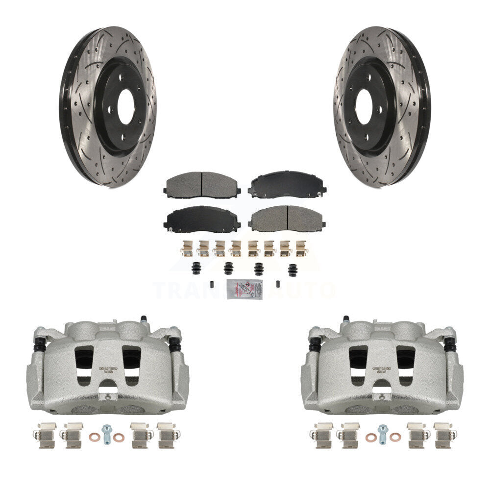 Transit Auto KCD-100074N Disc Brake Kit for 2017-2024 Chrysler Grand Caravan, Chrysler Pacifica, Chrysler Voyager & more - Front product image
