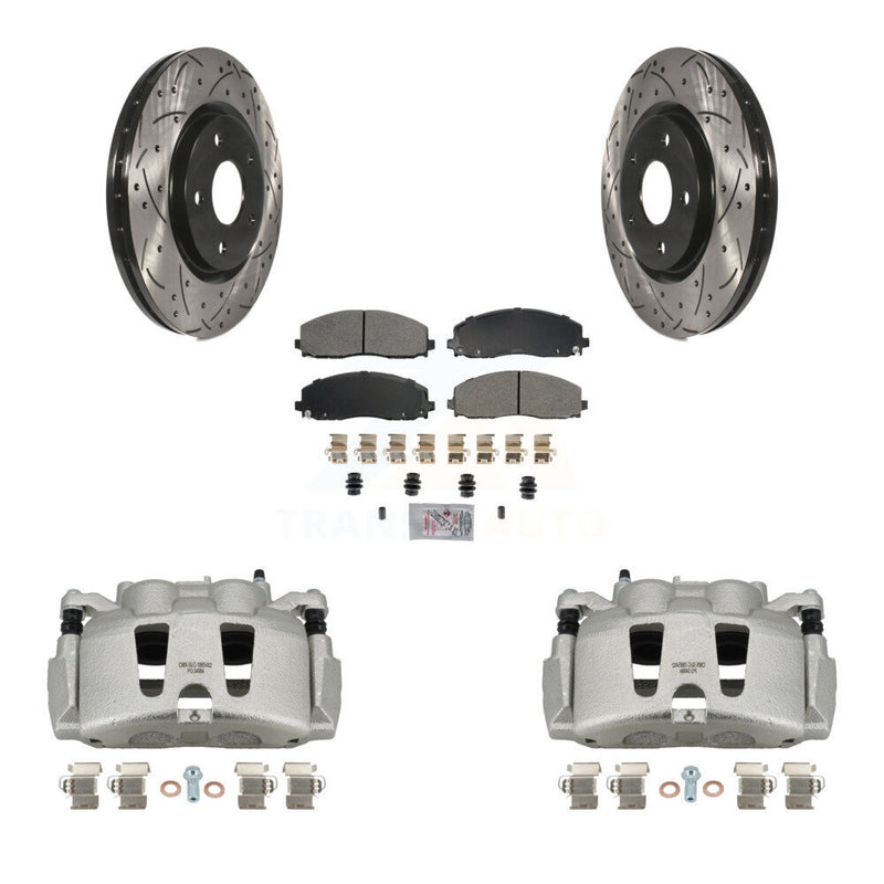 Transit Auto KCD-100074N Disc Brake Kit for 2017-2024 Chrysler Grand Caravan, Chrysler Pacifica, Chrysler Voyager & more - Front product image