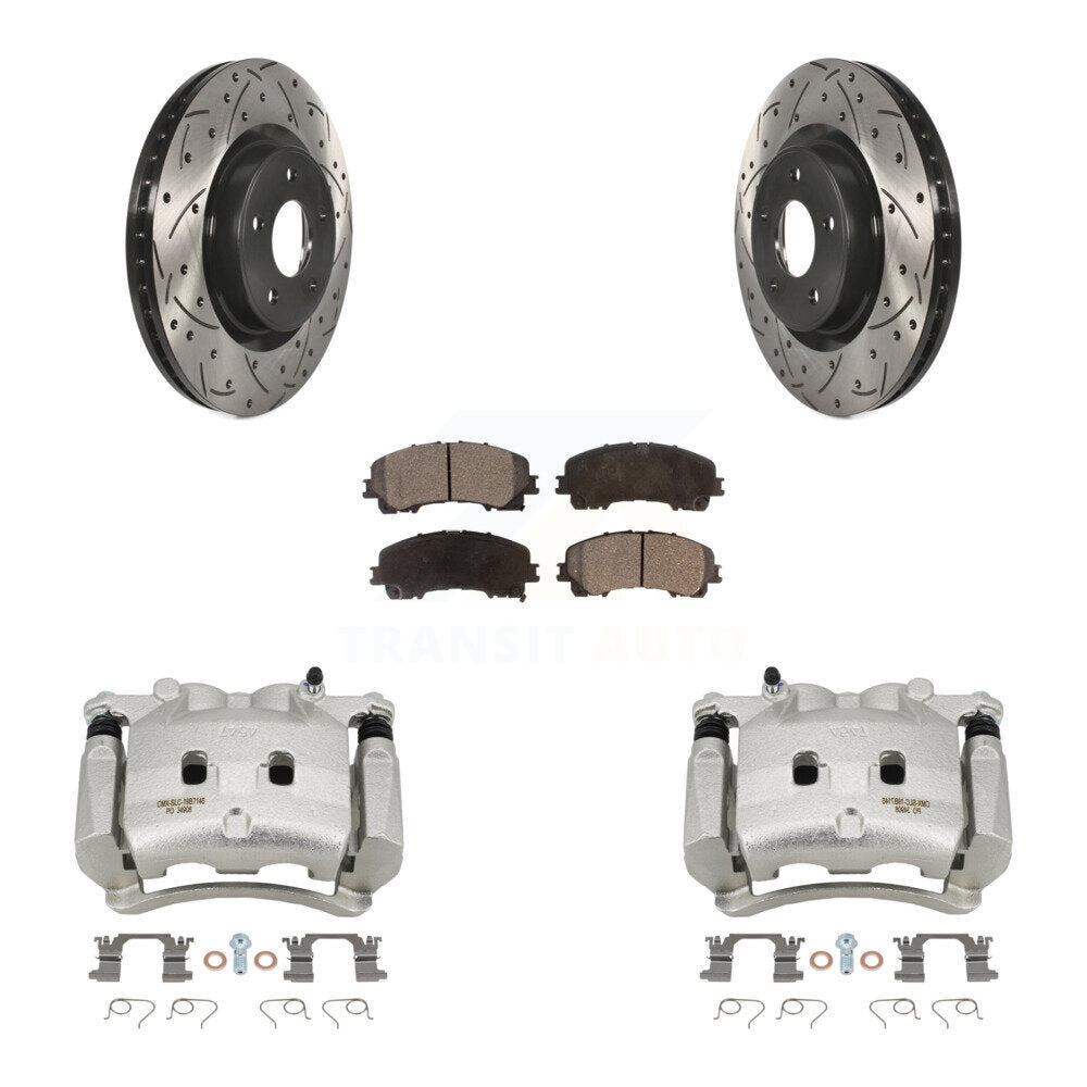 Transit Auto KCD-100075P Disc Brake Kit for 2014-2024 INFINITI Q60, INFINITI QX50, INFINITI Q50 - Front product image