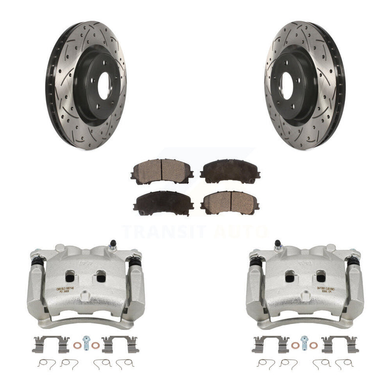 Transit Auto KCD-100075P Disc Brake Kit for 2014-2024 INFINITI Q60, INFINITI QX50, INFINITI Q50 - Front product image