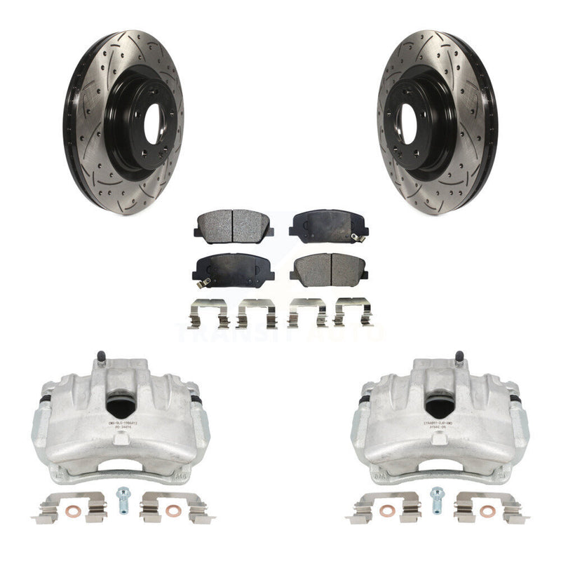 Transit Auto KCD-100078P Disc Brake Kit for 2014-2016 Hyundai Genesis Coupe - Front product image