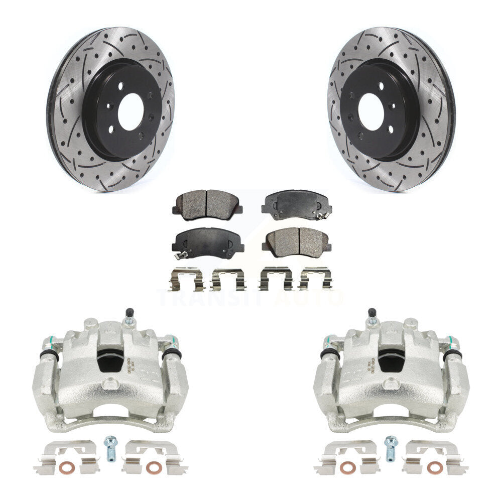 Transit Auto KCD-100080P Disc Brake Kit for 2017 Kia Rio - Front product image