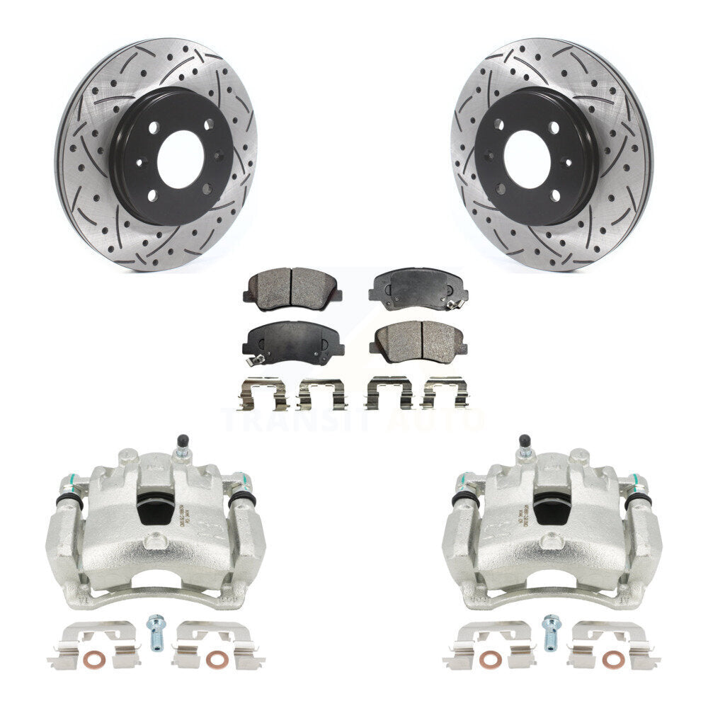 Transit Auto KCD-100082T Disc Brake Kit for 2012-2017 Kia Rio, Hyundai Accent - Front product image