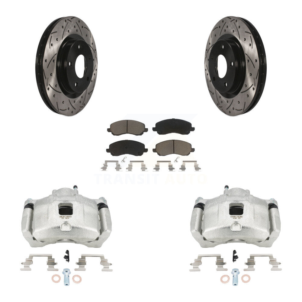Transit Auto KCD-100086C Disc Brake Kit for 2007-2017 Chrysler 200, Dodge Avenger, Dodge Caliber & more - Front product image