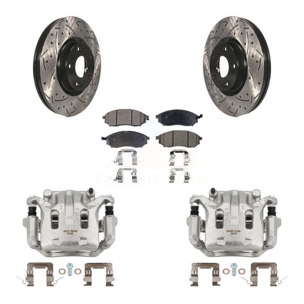 Transit Auto KCD-100087P Disc Brake Kit for 2006-2020 INFINITI Q40, INFINITI Q70L, INFINITI QX70 & more - Front product image