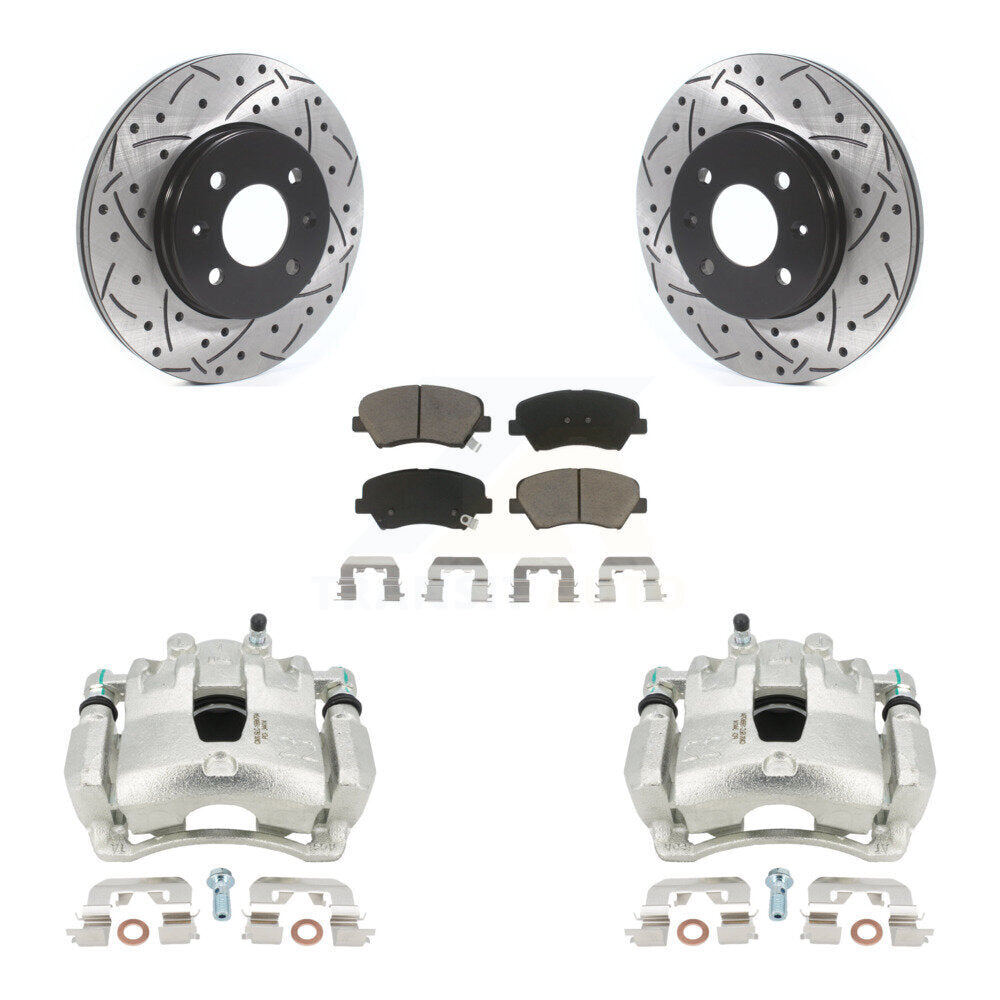 Transit Auto KCD-100090C Disc Brake Kit for 2012-2017 Kia Rio, Hyundai Accent - Front product image