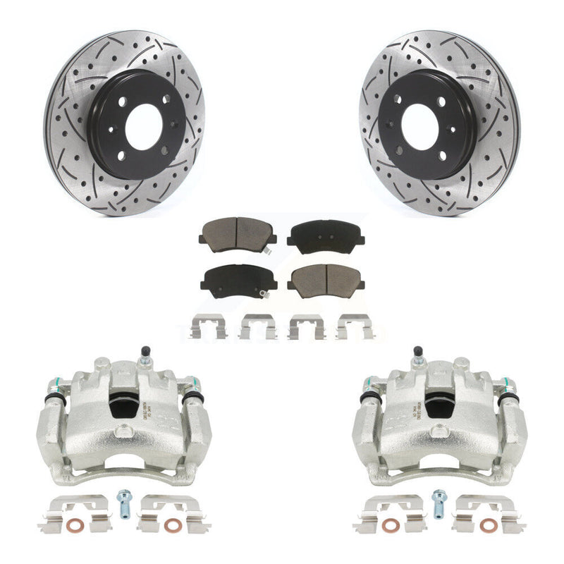 Transit Auto KCD-100090C Disc Brake Kit for 2012-2017 Kia Rio, Hyundai Accent - Front product image