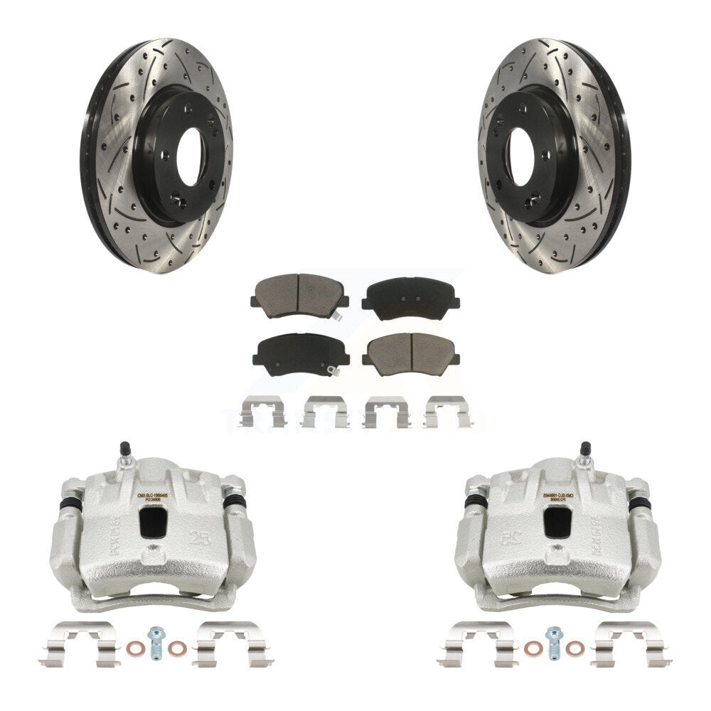 Transit Auto KCD-100091C Disc Brake Kit for 2011-2012 Hyundai Elantra - Front product image