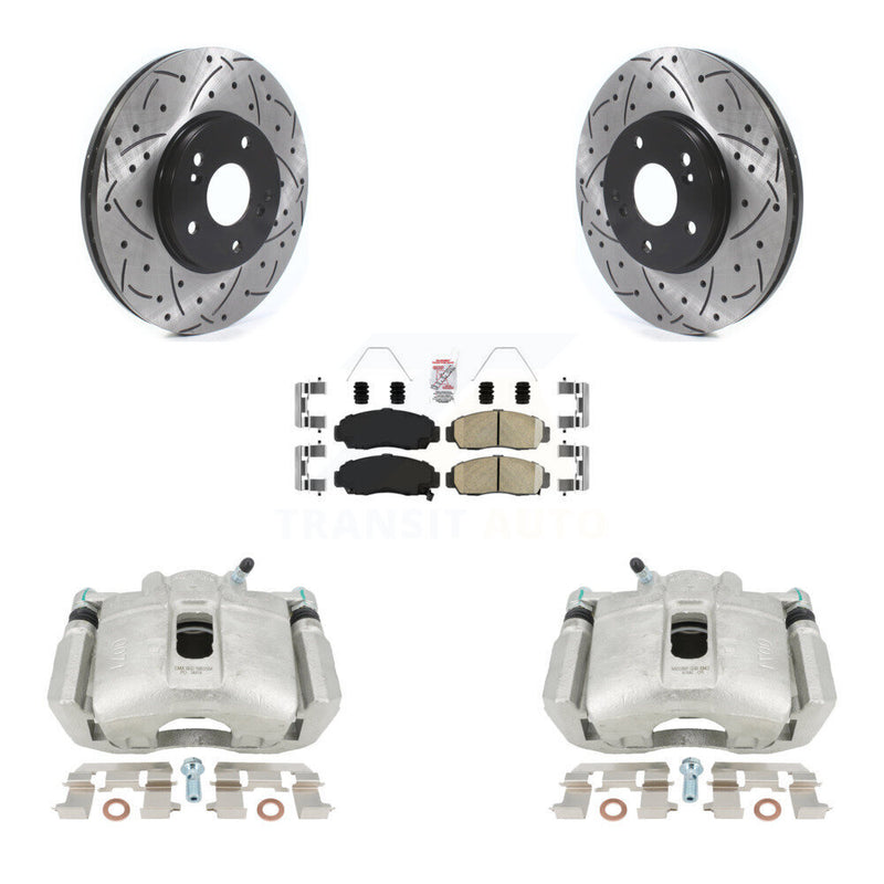 Transit Auto KCD-100091N Disc Brake Kit for 1999-2014 Honda Accord, Acura TL, Acura TSX & more - Front product image