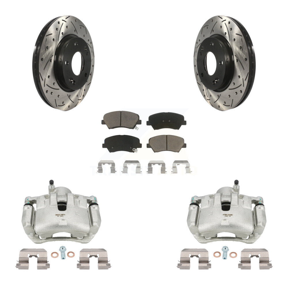 Transit Auto KCD-100092C Disc Brake Kit for 2012 Hyundai Veloster - Front product image