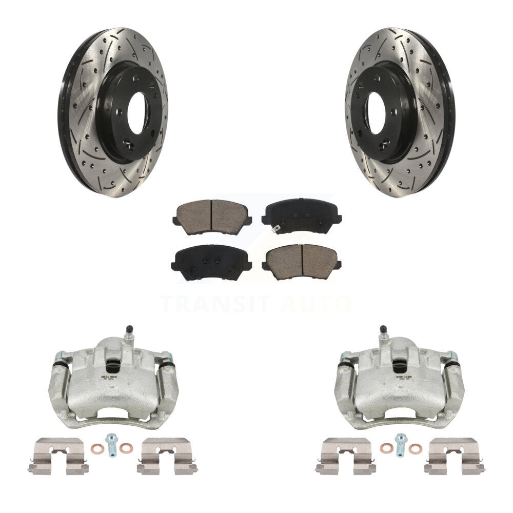 Transit Auto KCD-100094C Disc Brake Kit for 2016-2018 Hyundai Elantra GT, Kia Forte, Kia Forte Koup & more - Front product image