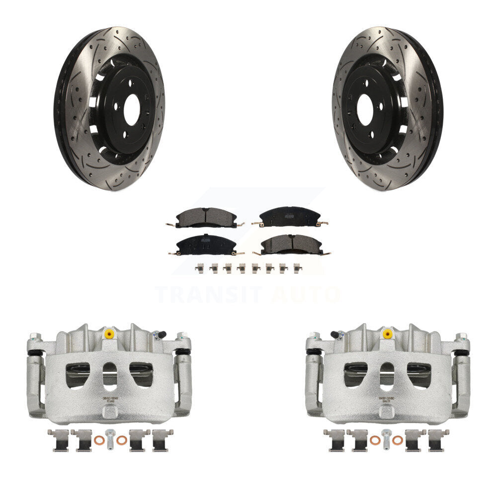 Transit Auto KCD-100095T Disc Brake Kit for 2013-2019 Ford Taurus, Ford Explorer, Ford Special Service Police Sedan & more - Front product image