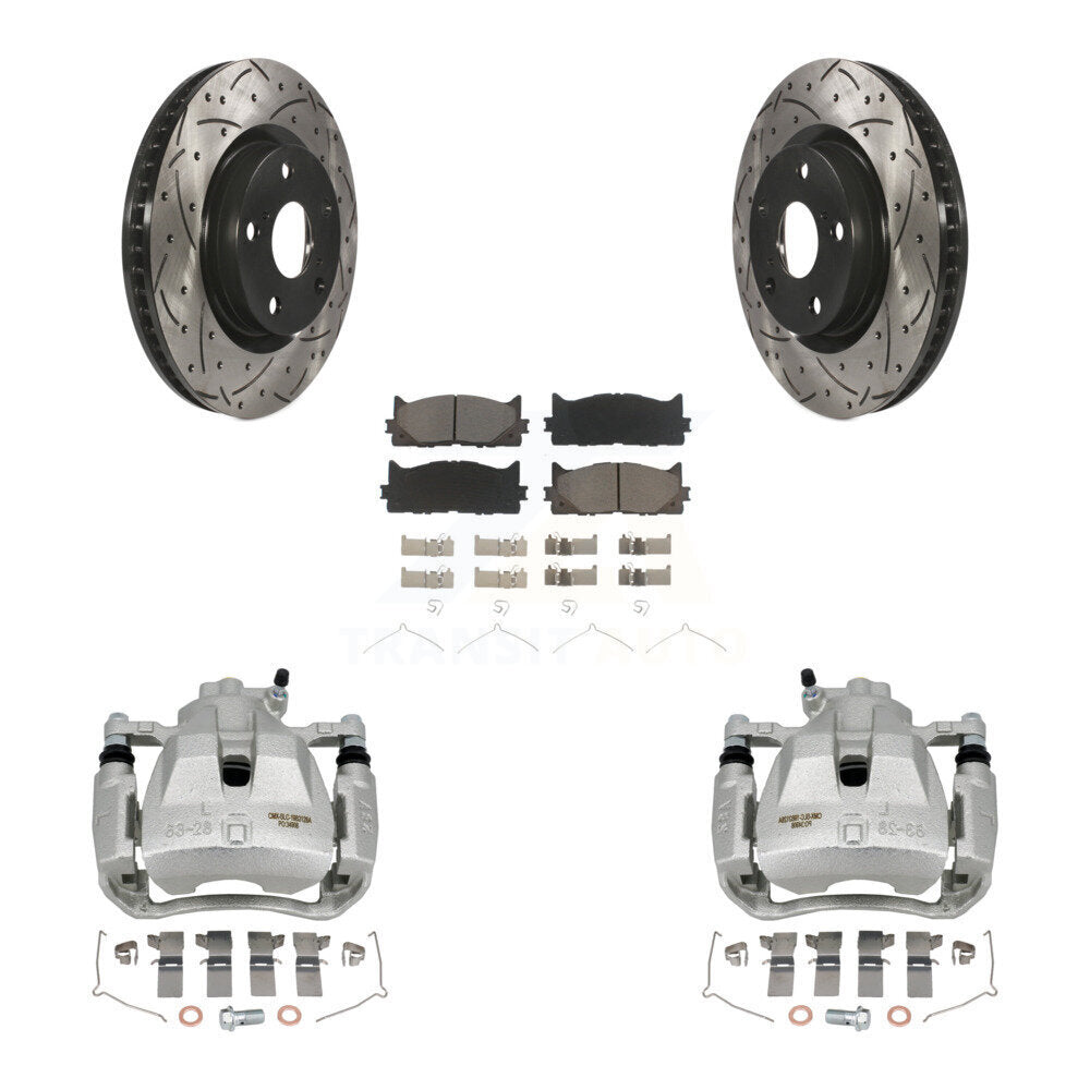 Transit Auto KCD-100097C Disc Brake Kit for 2007-2018 Lexus ES300h, Toyota Avalon, Toyota Camry & more - Front product image