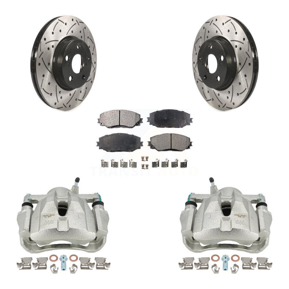 Transit Auto KCD-100097P Disc Brake Kit for 2008-2019 Toyota Corolla, Toyota Matrix, Pontiac Vibe & more - Front product image