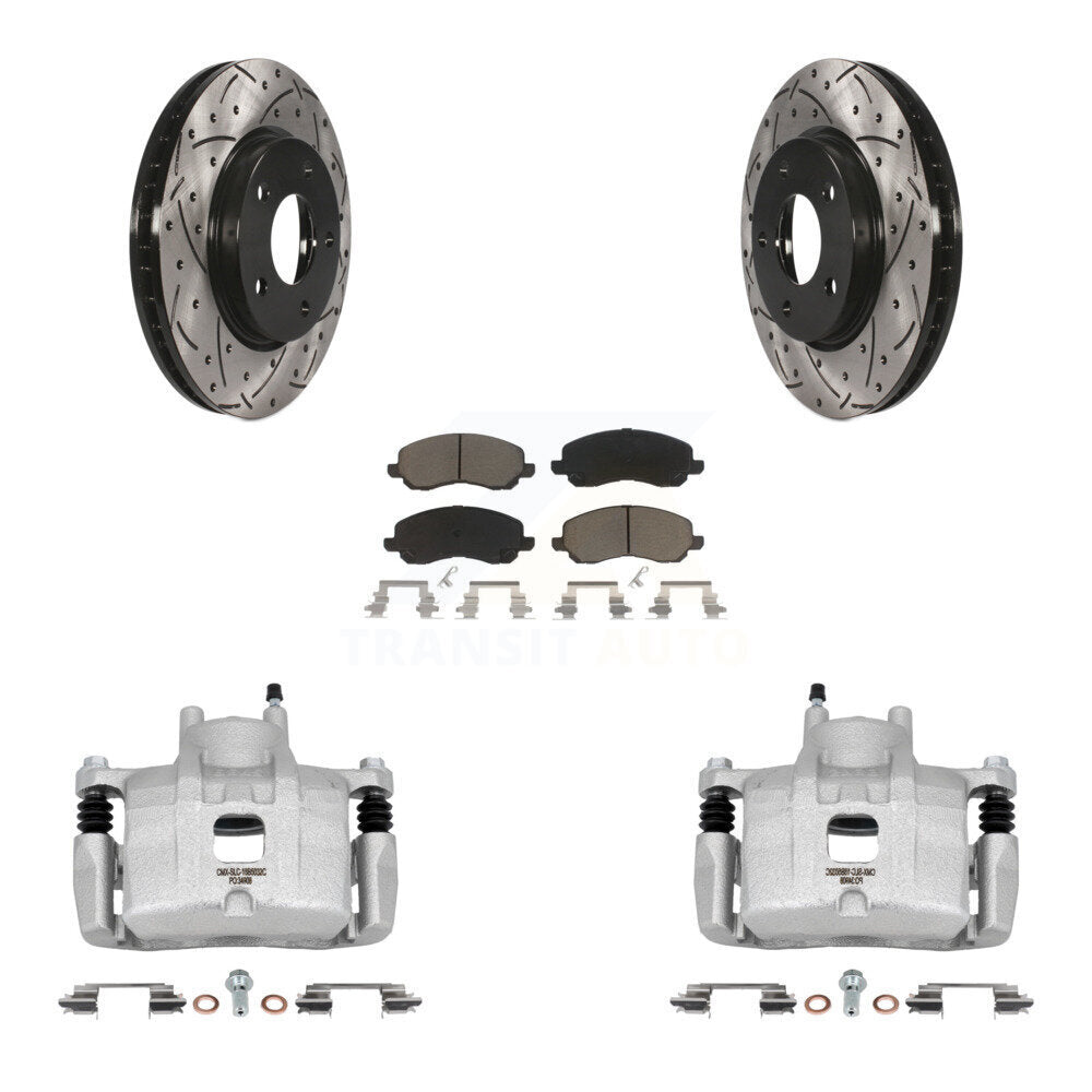 Transit Auto KCD-100098C Disc Brake Kit for 2008-2017 Mitsubishi Lancer - Front product image