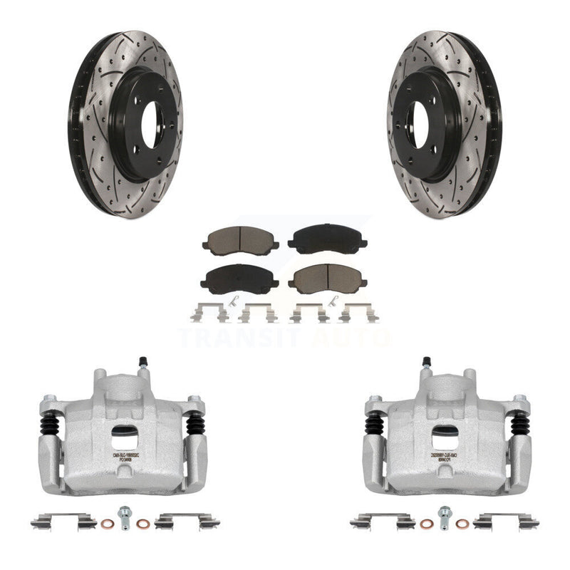 Transit Auto KCD-100098C Disc Brake Kit for 2008-2017 Mitsubishi Lancer - Front product image