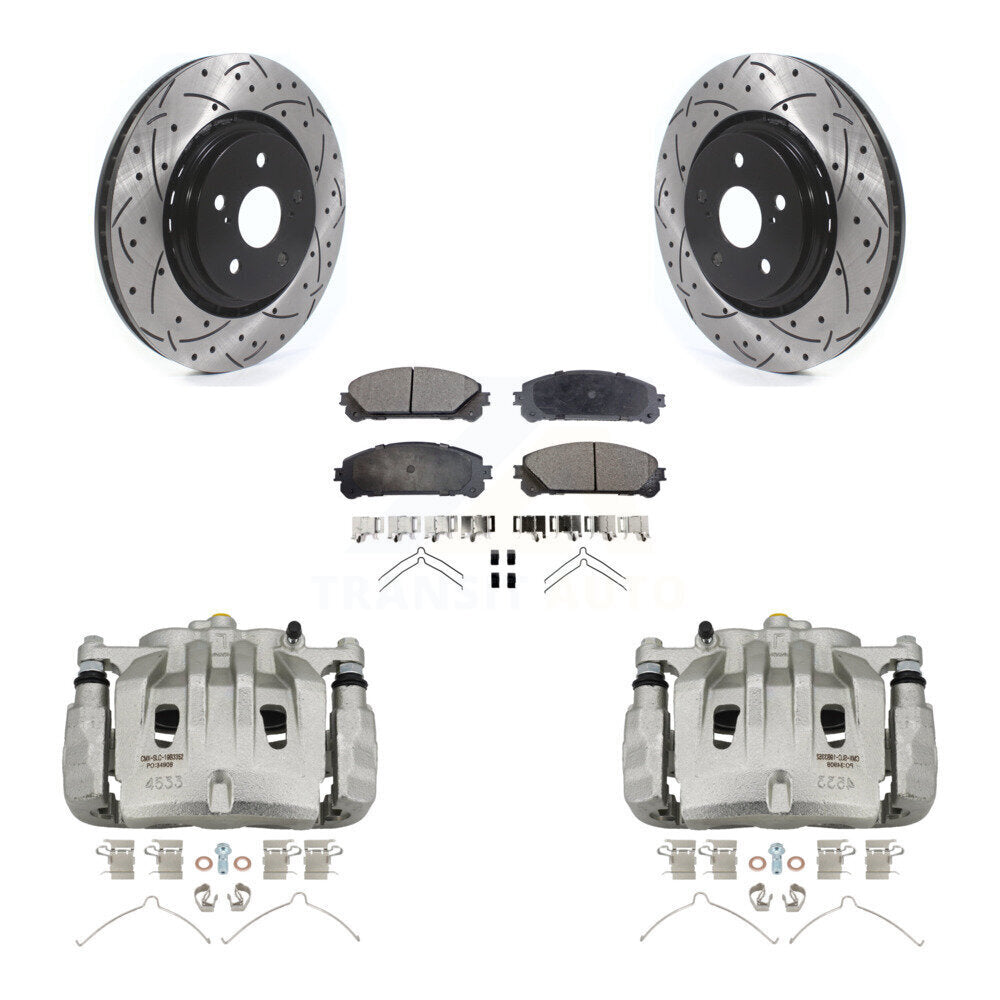 Transit Auto KCD-100099P Disc Brake Kit for 2022 Lexus NX250, Lexus NX350, Lexus NX350h - Front product image