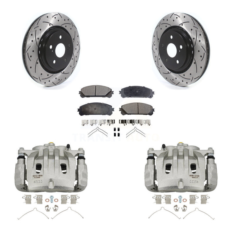 Transit Auto KCD-100099P Disc Brake Kit for 2022 Lexus NX250, Lexus NX350, Lexus NX350h - Front product image