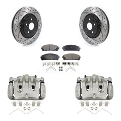 Transit Auto KCD-100100T Disc Brake Kit for 2022 Lexus NX250, Lexus NX350, Lexus NX350h - Front product image