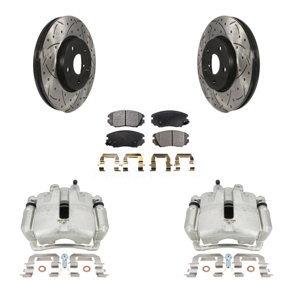 Transit Auto KCD-100101P Disc Brake Kit for 2010-2020 Chevrolet Equinox, Chevrolet Impala, Chevrolet Malibu & more - Front product image