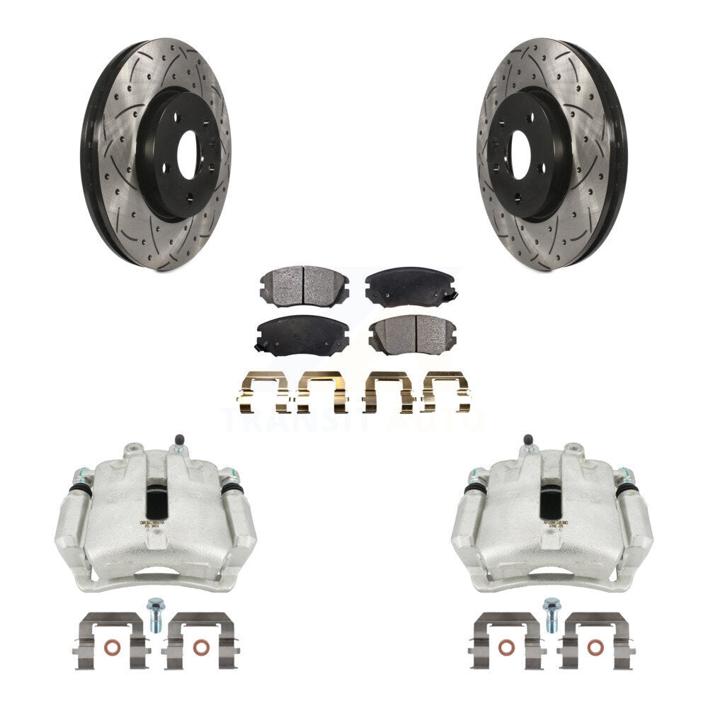 Transit Auto KCD-100102P Disc Brake Kit for 2011-2017 Chevrolet Malibu Limited, Buick LaCrosse, Buick Regal - Front product image