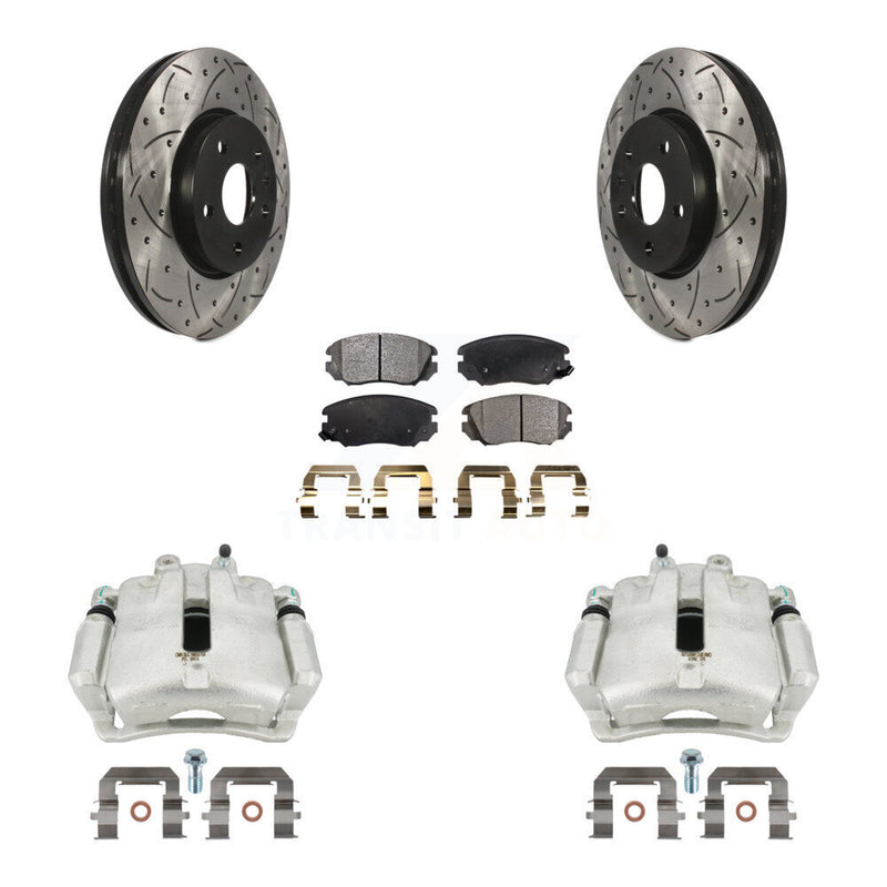 Transit Auto KCD-100102P Disc Brake Kit for 2011-2017 Chevrolet Malibu Limited, Buick LaCrosse, Buick Regal - Front product image