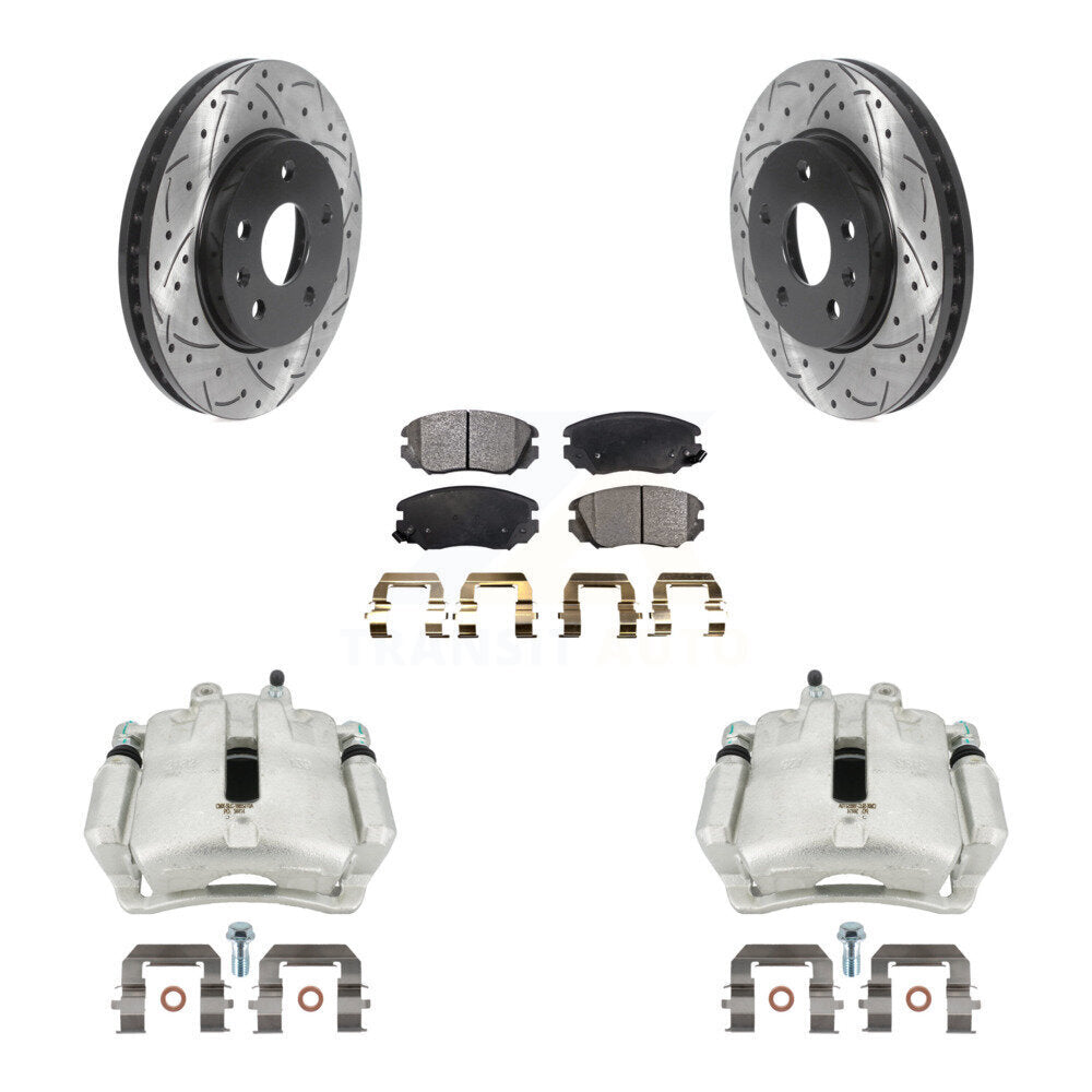 Transit Auto KCD-100103P Disc Brake Kit for 2011-2017 Chevrolet Malibu Limited, Chevrolet Malibu, Buick LaCrosse & more - Front product image