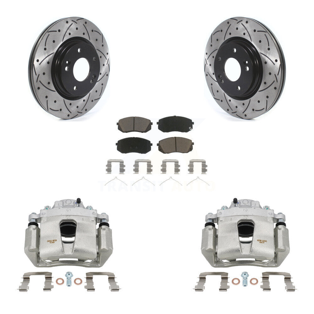 Transit Auto KCD-100104C Disc Brake Kit for 2016-2022 Kia Optima, Hyundai Kona Electric, Kia Niro EV & more - Front product image